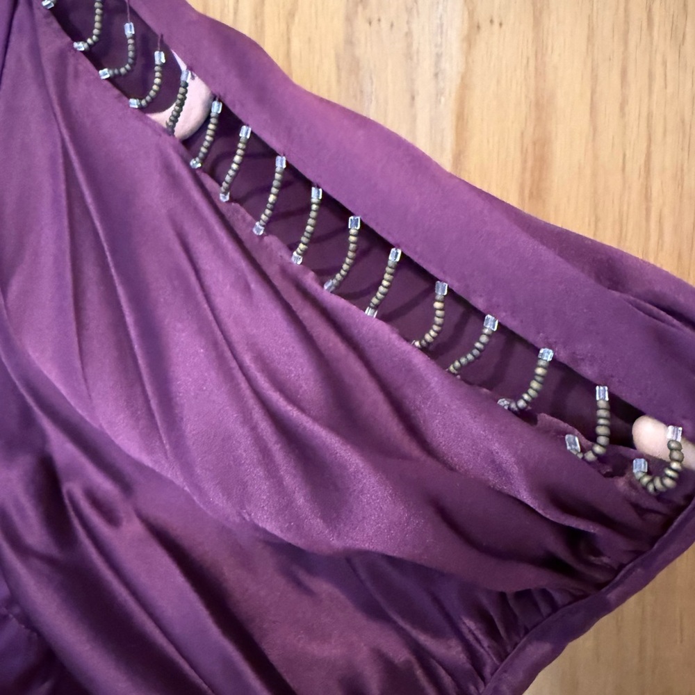 Nanette Lepore Embellished 100% Silk Dress - Size 4 - Picture 5 of 8
